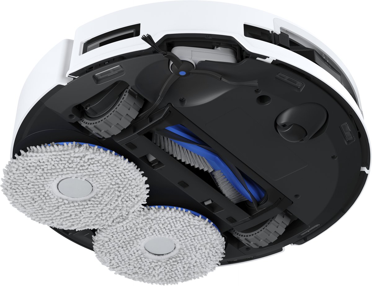 Afbeelding 2 van ECOVACS - DEEBOT T50 Omni - Stofzuig en dweilrobot (Wit) - 12.800 Pa zzuigkracht- Zelfreinigende Robotstofzuiger met Warmwater – Dweilsysteem - Automatisch Leegstation - Geschikt voor dierenharen