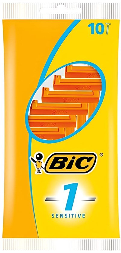 4 x Bic - Lames de rasoir - Sensitive - Lame simple - Lames jetables - 10 Lames de rasoir - Lames de rasoir - Rasoirs jetables - Peau sensible - Rasoir - Lame de rasoir