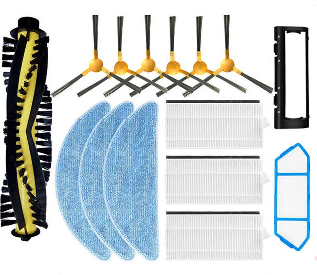 Geschikt voor NEATSVOR X500 Stofzuiger HEPA Filter Dweildoek Zijborstel Rolborstel