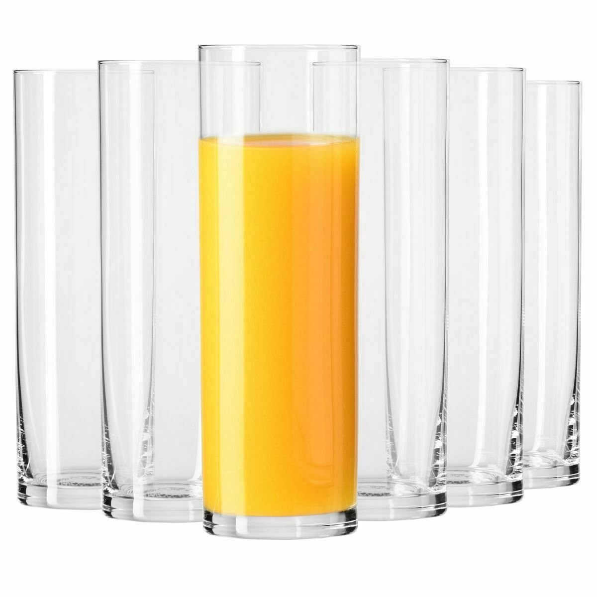 KROSNO - Balance longdrinkglazen - 230 ml - 6 stuks - handgemaakt - waterglazen - limonadeglazen - kristalglas