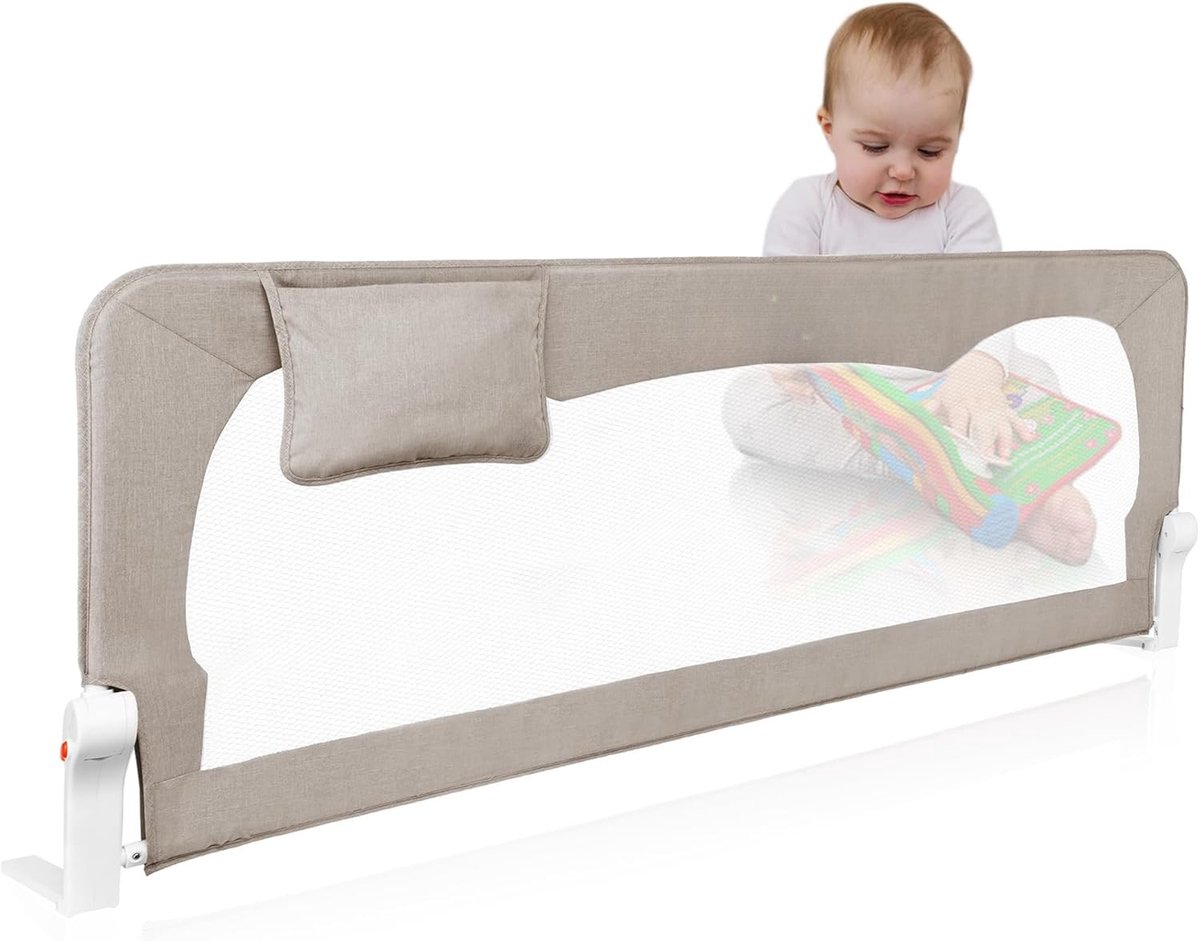 Solacis Opblaasbare bedrand - Bedhekje - Bedrand - Bedrand baby - Bedbeveiliging - Uitvalbescherming - Bedrail - Must have voor in uw bed!