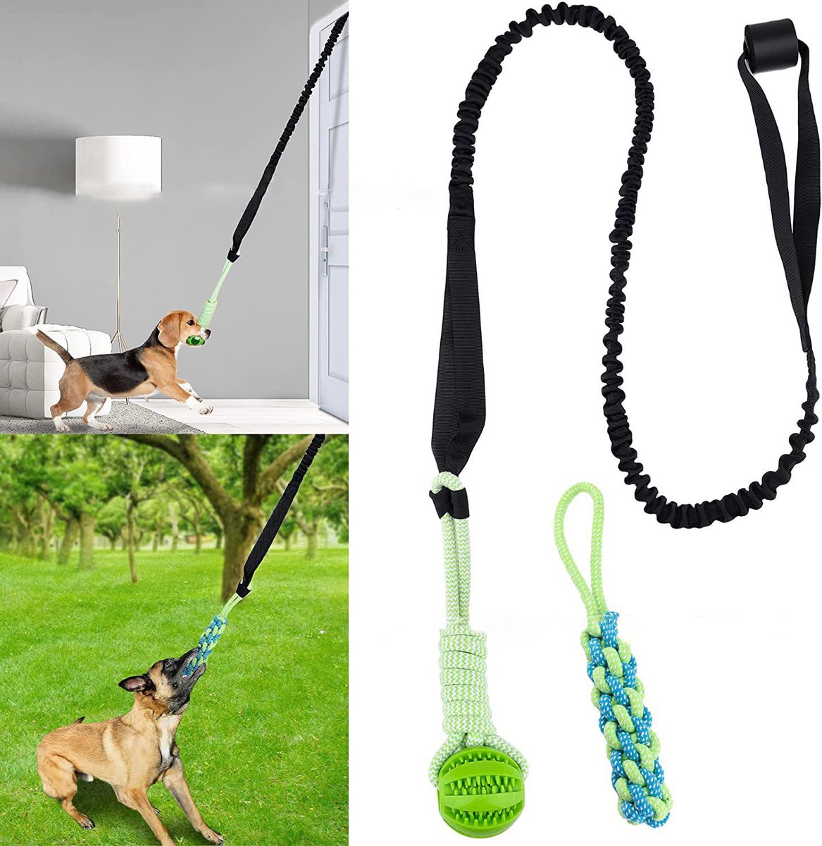 Honden touwtrekken bal