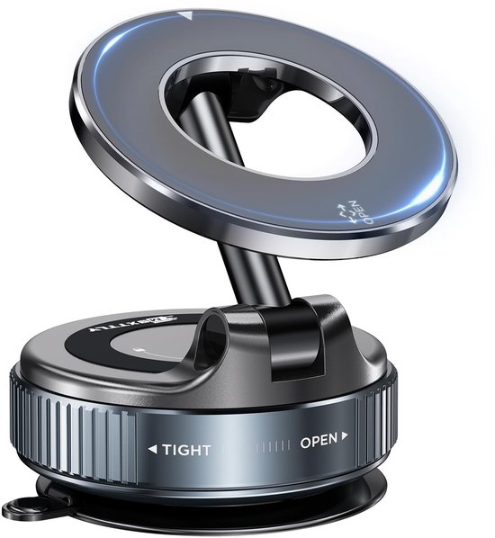 Gsedaox - Supports pour voiture magnétique rotatif à 360 ° pour voiture - Support pour téléphone portable - Zwart