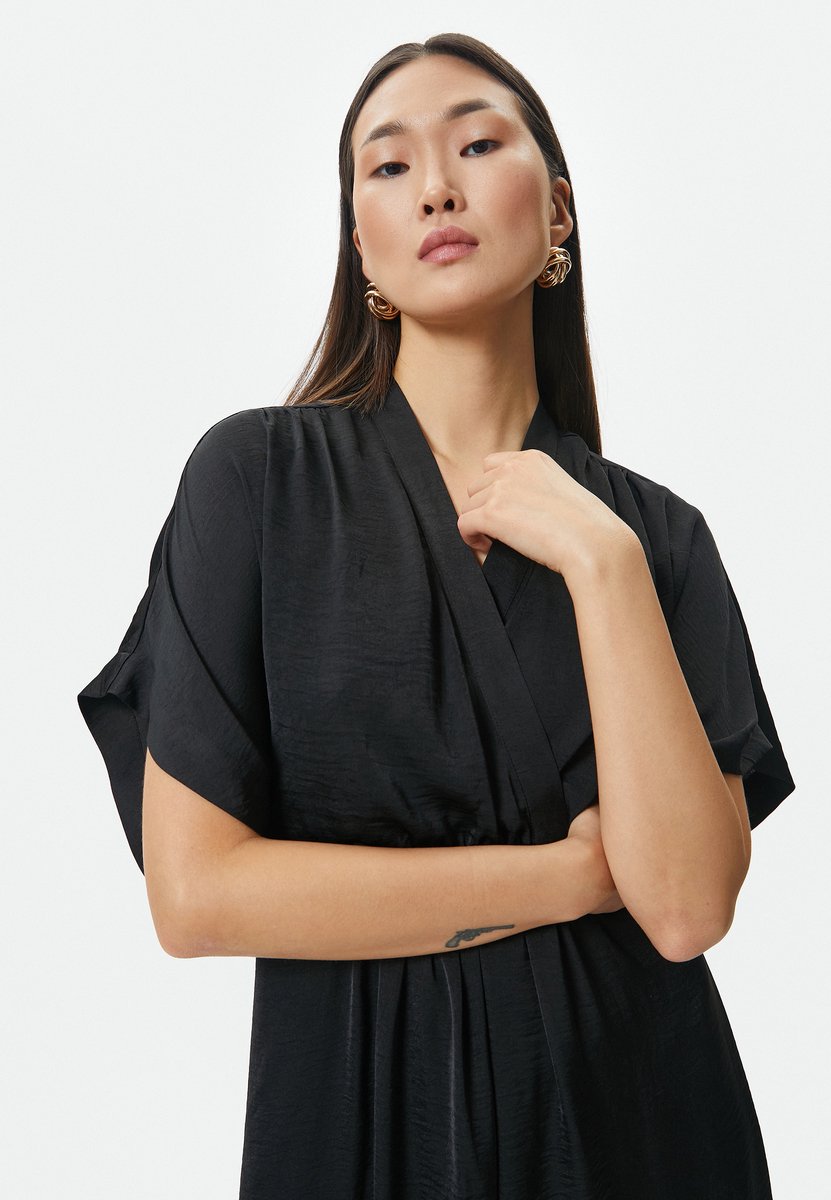 Midi-lengte Fit & Flare-jurk Midikleid