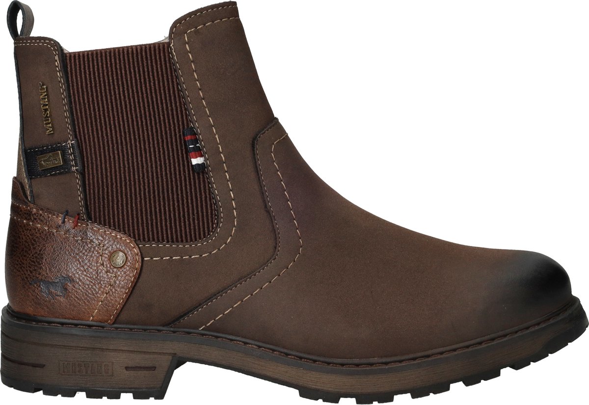 Mustang heren chelseaboot - Bruin - Maat 44