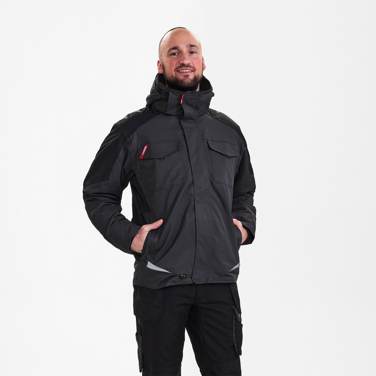 Engel Galaxy winterjack 1410-354 - Anthracite Grey / Black - 6XL