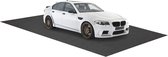 COSTWAY Garagevloermat, 600 x 220 cm opvangmat voor auto-olie, oliemat antislip & waterdicht & herbruikbaar, garagemat antislipmat met dubbelzijdige kleefband voor werkplaats, garage