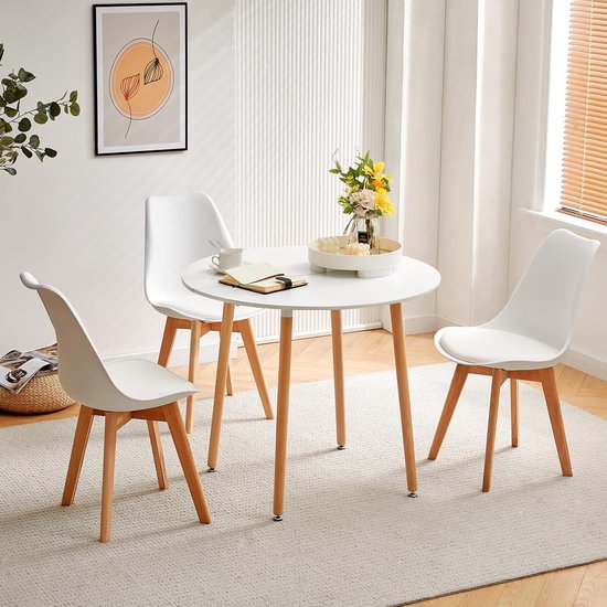 Ronde Scandinavische eettafel 90 cm – Moderne Scandinavische stijl ...