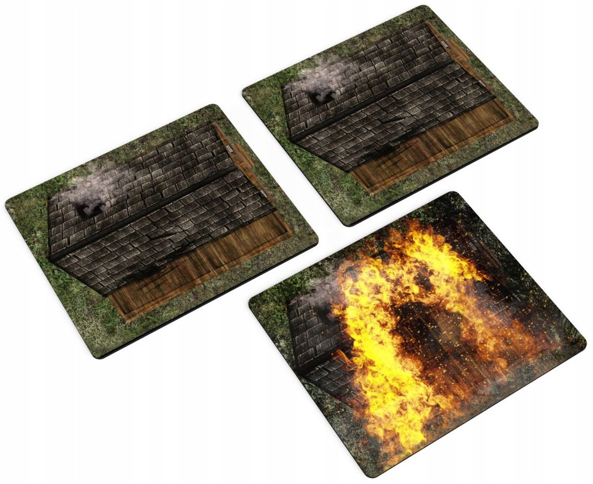 Speelmat 2D "House" - Antislip, 2 mm dik, voor bordspellen