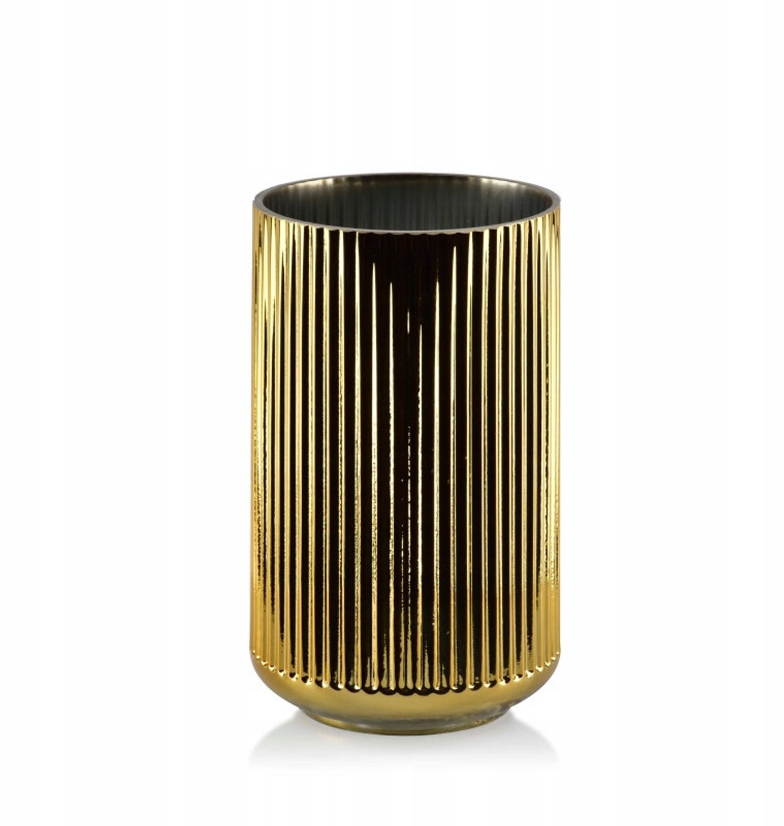 Serenite Gold Vaas H19cm - Elegante Glazen Vaas voor Droge Decoraties