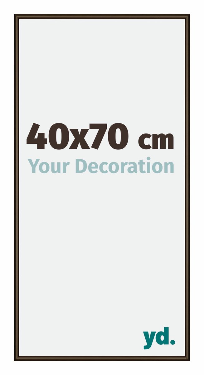 yd. Your Decoration - Fotolijst 40x70 cm - Aluminium - Walnoot Structuur - New York