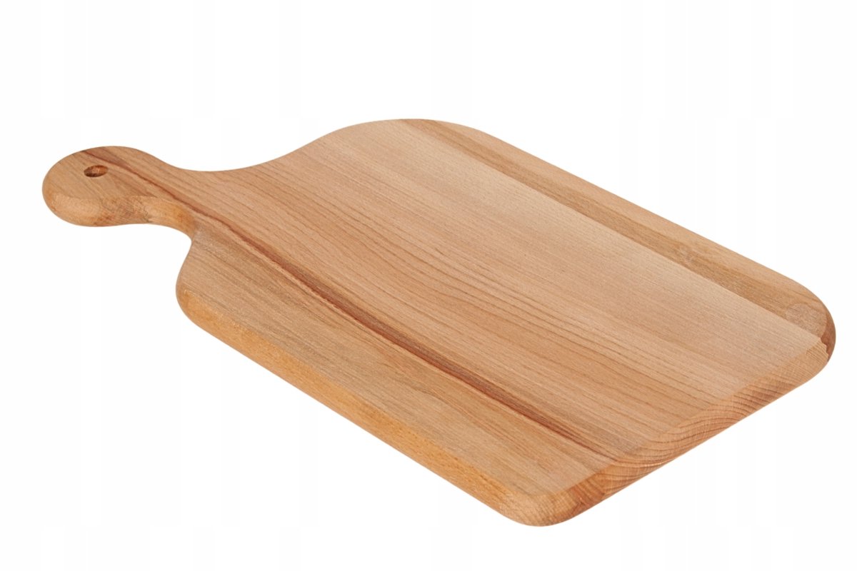 Houten snijplank met gebogen handvat - Serveerplank