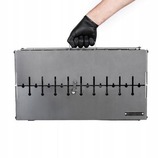 Mangal Grill Koffer 10 Spiesen Kool Grill 3mm Staal Opvouwbaar — afbeelding 4