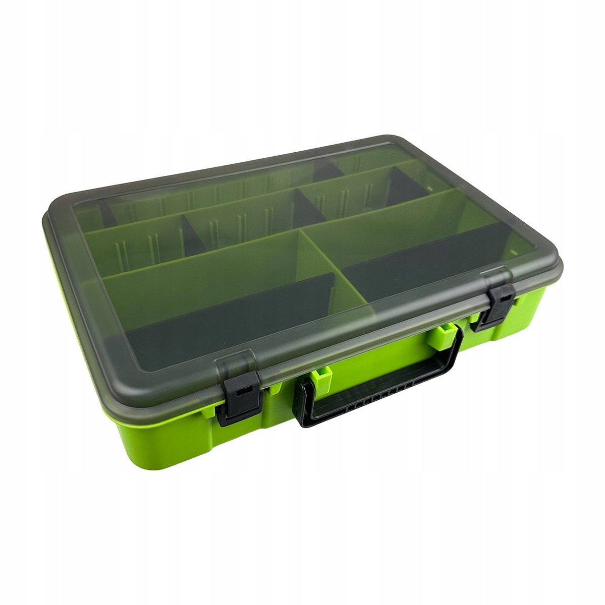 York Visbox Groen 38,5 x 28 x 8 cm - Opbergbox met Vakken