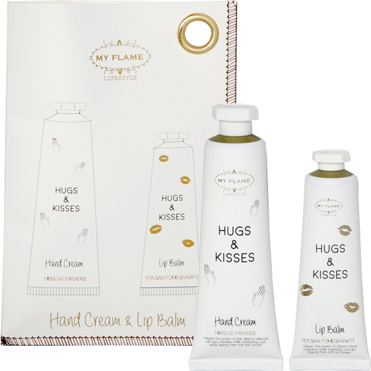 My Flame - Hand cream & Lip Balm - Hugs & Kisses