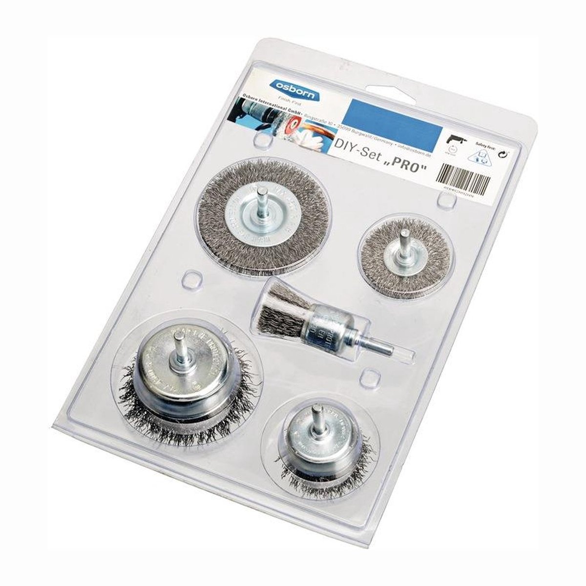 Osborn 1418600005 Schuurborstelset 4500 Tpm Zilver
