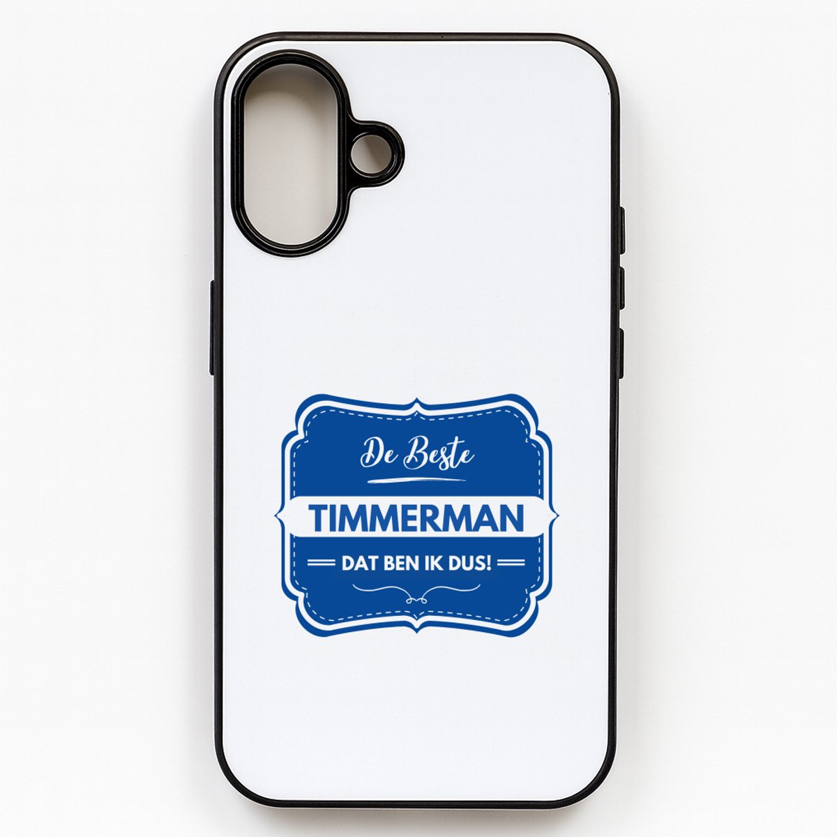 Hacebo® - De beste timmerman telefoonhoesje - Timmerman - een timmerman - telefoonhoesjes - werk - afscheidscadeau - verjaardagscadeau - hoesje geschikt voor iPhone 16