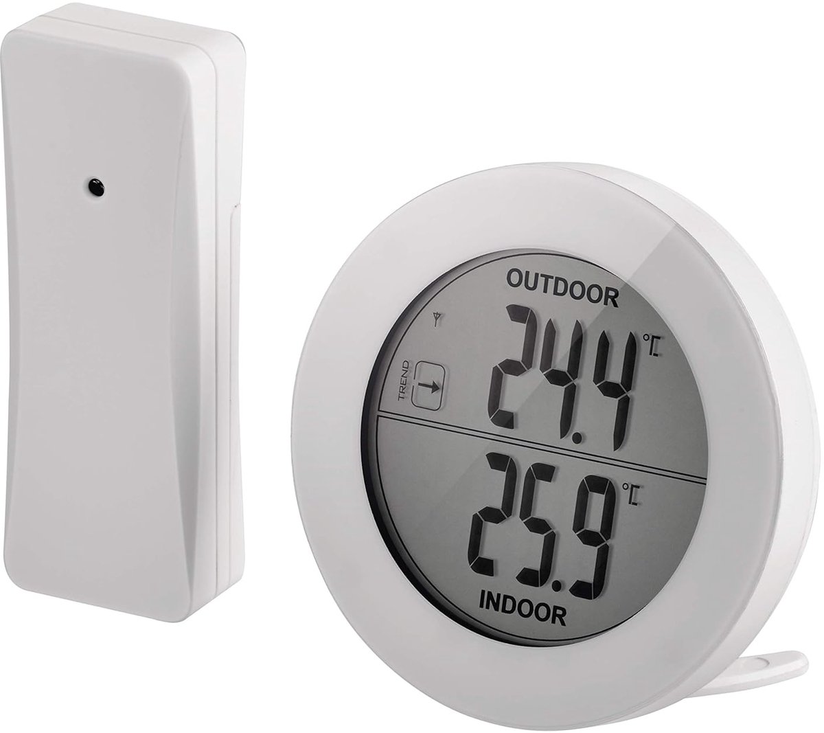 Digitale Thermometer met Draadloze Buitensensor - Binnen- en Buitentemperatuur Met Geheugenfunctie