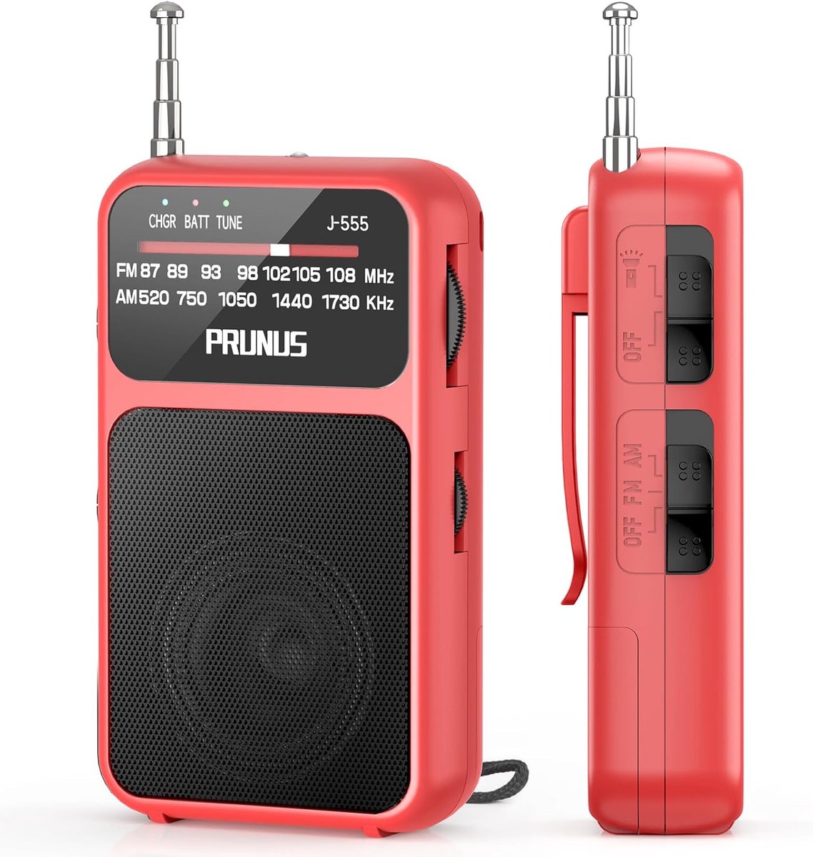 Kleine Draagbare Radio met Oplaadbare Batterij - Ideaal voor Buiten
