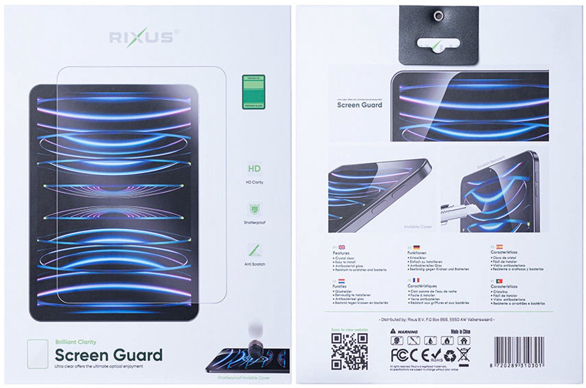 Rixus Screen Guard For Samsung Galaxy Tab S10 Ultra Clear