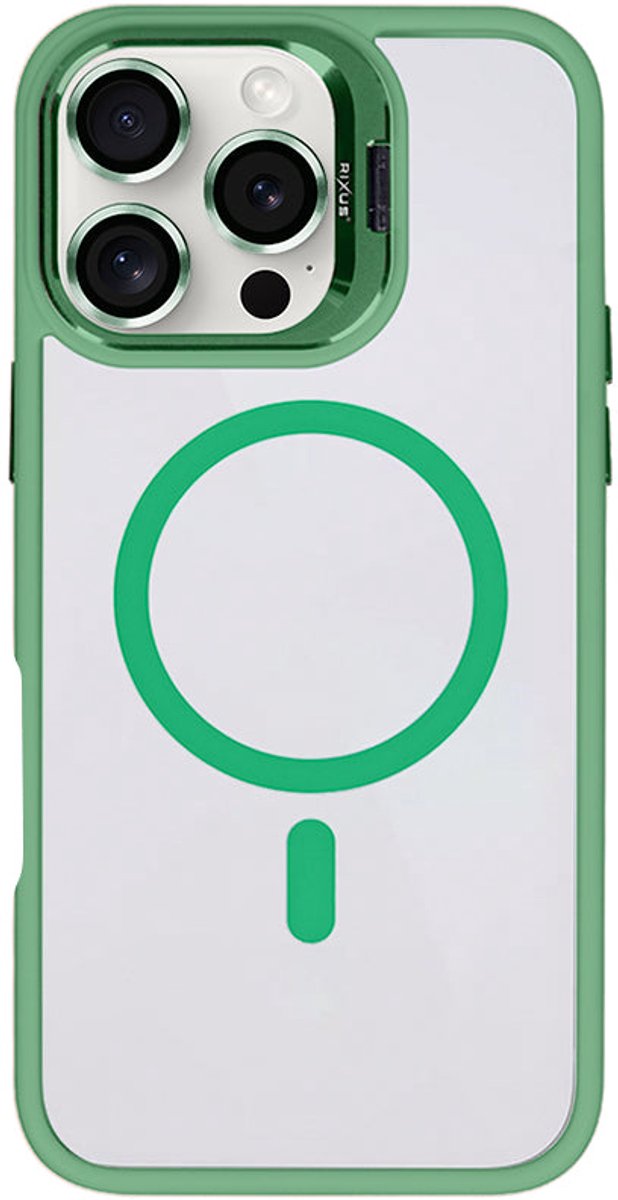 Rixus Classic 03 Case With MagSafe For Apple iPhone 16 Pro Max Light Green