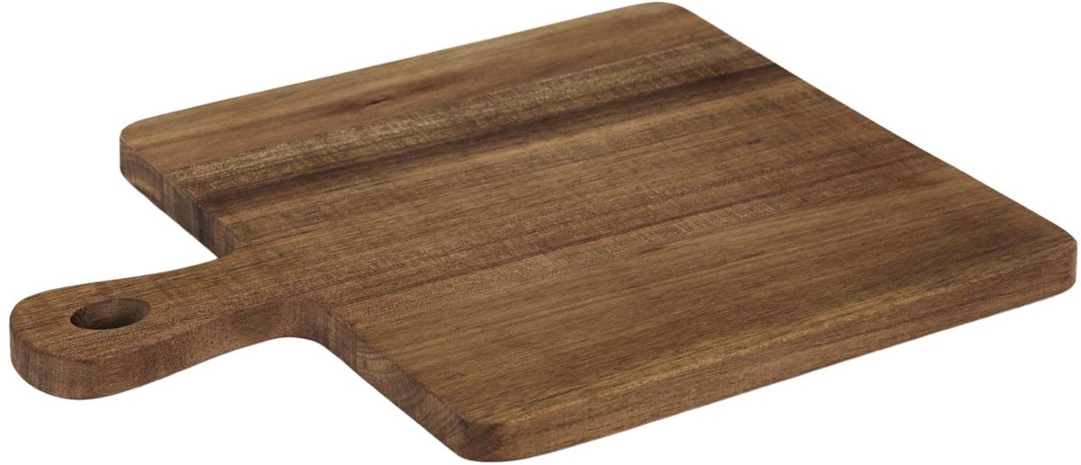 Home Deco Factory Serveerplank - acacia hout - D20 cm - vierkant - borrelplank/kaasplank