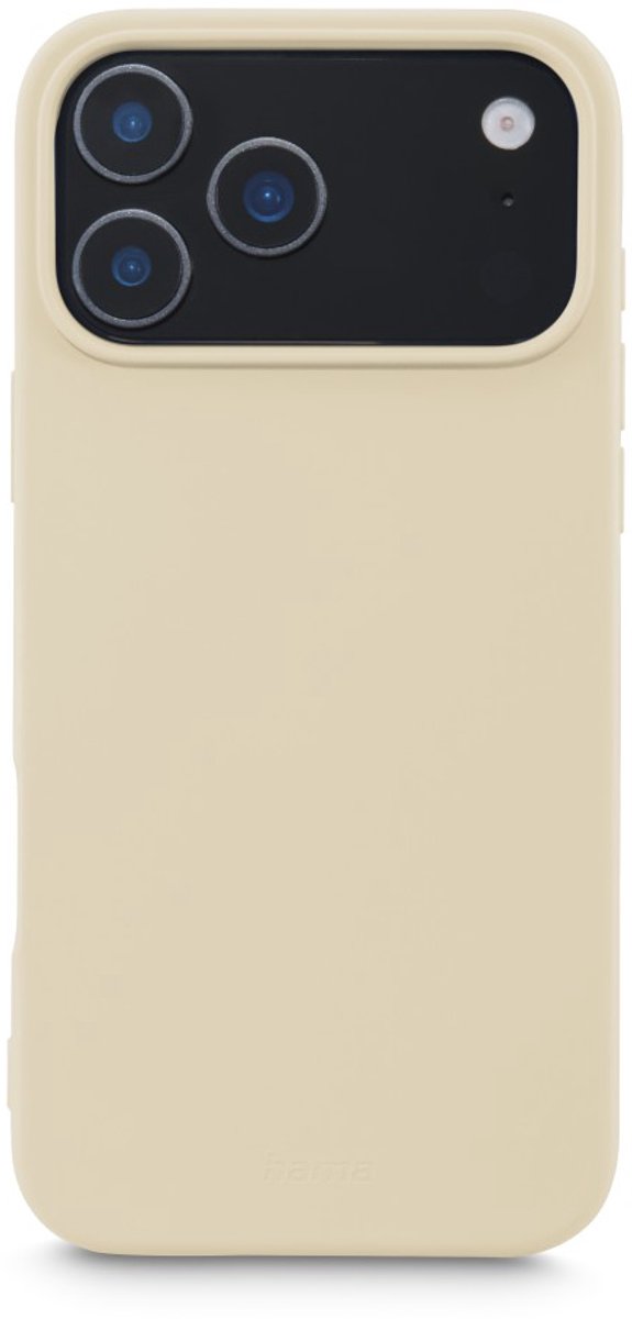 Hama hoesje geschikt voor Iphone 17 Pro Max - Fantastic Feel cover - Beige