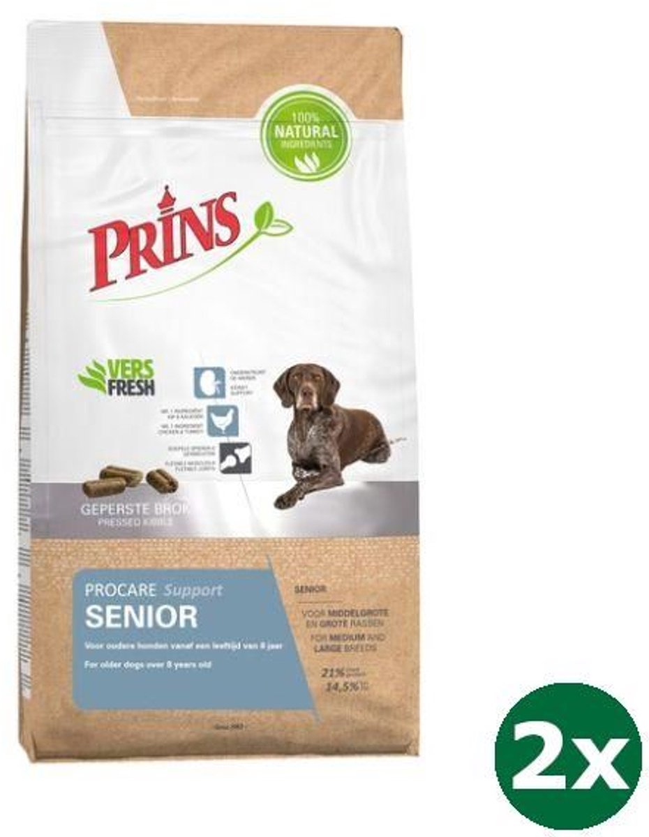 Prins 2x12 kg Prins procare senior hondenvoer