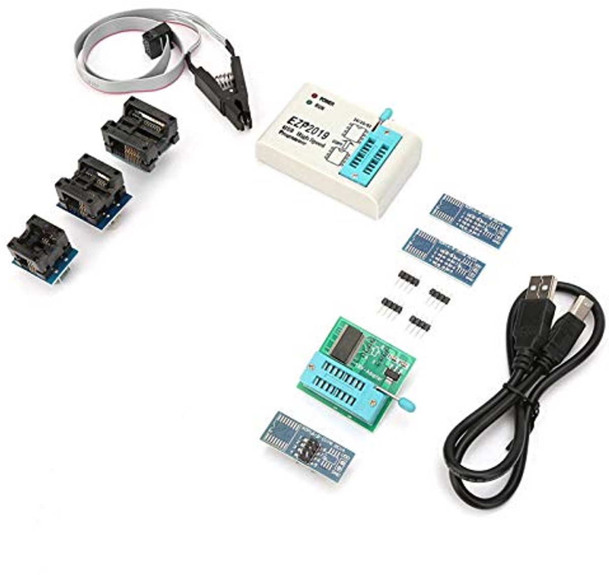 High Speed ​​Flash Programmer, USB 2.0-interface, voor chips uit de 24, 25, 93-serie, met automatische offline kopieerfunctie(#2)