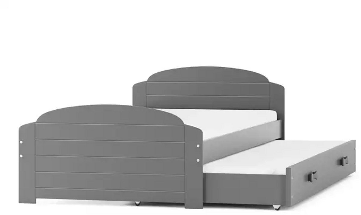 BMS - Pull-out Jeugd Bed LILI - 90x200 - Grafiet