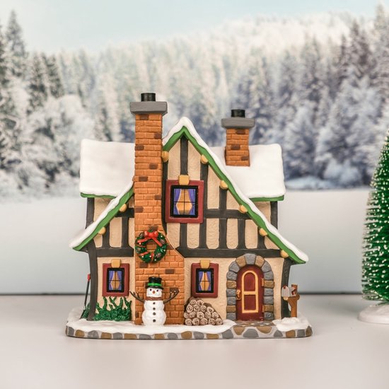 LEMAX Winter Holiday Lodge | met 4.5V Adapter