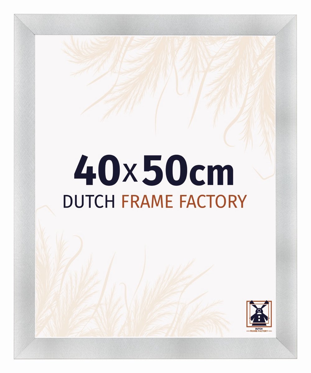 Dutch Frame Factory Fotolijst 40x50 cm - MDF - Aluminium Geborsteld - Praag