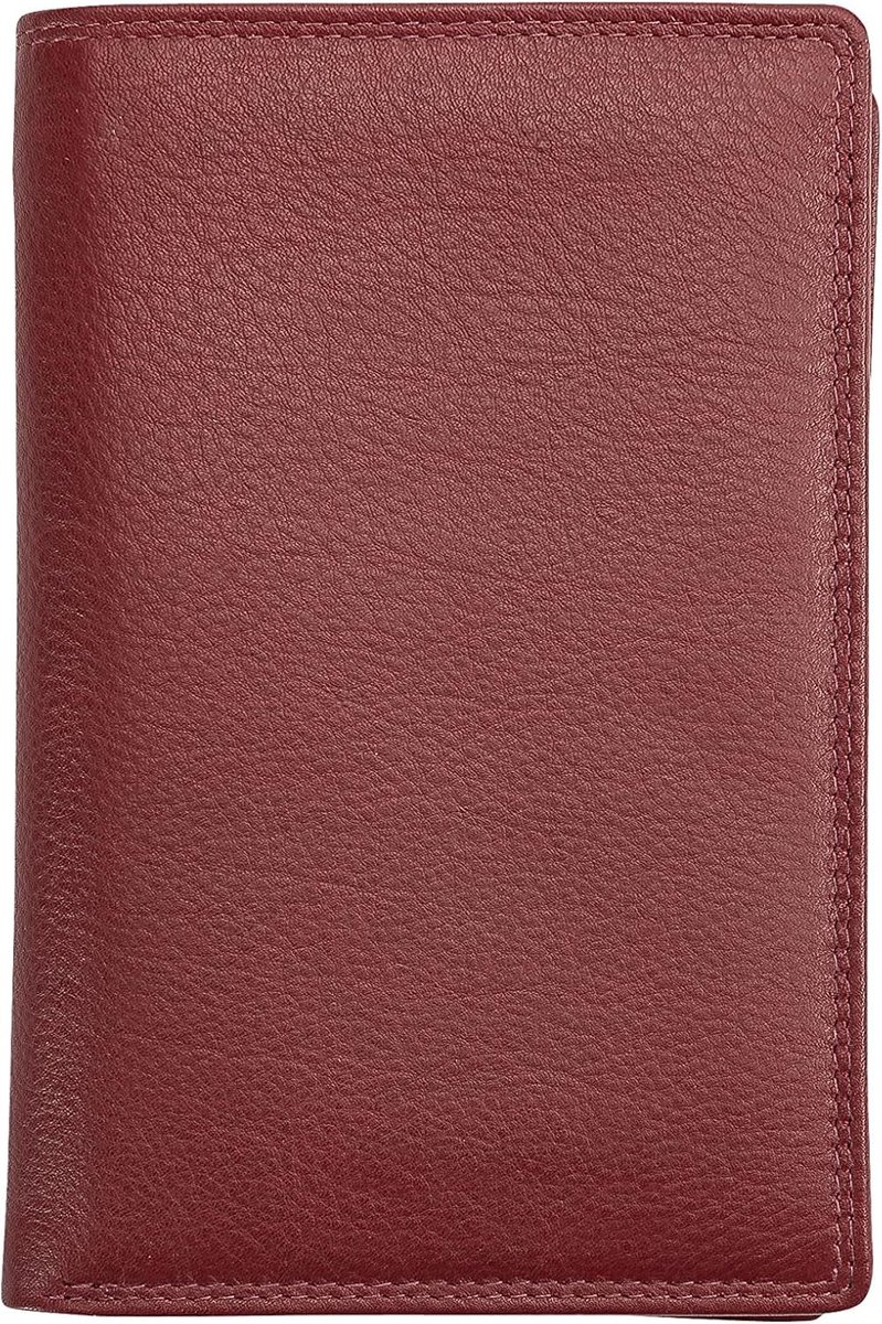 Josephine Osthoff RFID Leren Portemonnee – Paspoortvak – Rood/Bordeaux