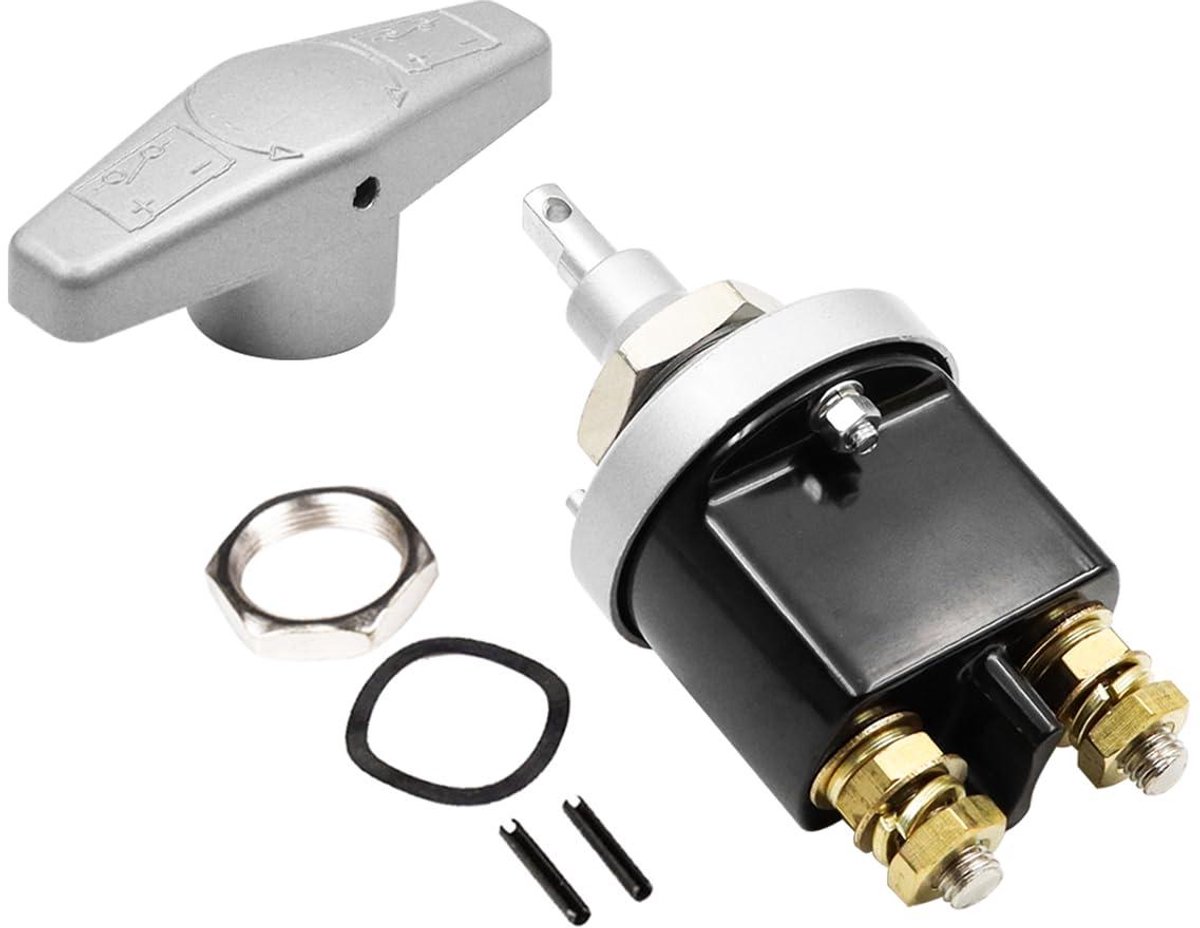 Allecto plus - Auto accu isolator scheidingsschakelaar 1500 Amp - Snelle zware batterij schakelaar met spierbrekerfunctionaliteit