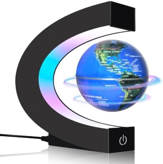 Magnetische Zwevende Wereldbol - Lamp met LED Verlichting - Unieke Bureau Decoratie - Cool cadeau