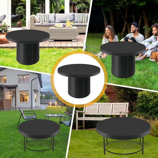 Housse de poêle ronde imperméable 420D avec poignées Protection de