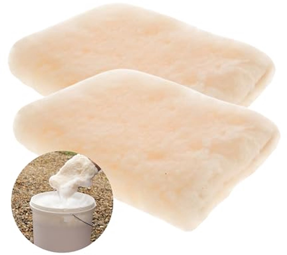 Zachte synthetische lamswol waspad spons - Hoge schuim carwash pad voor krasvrije reiniging