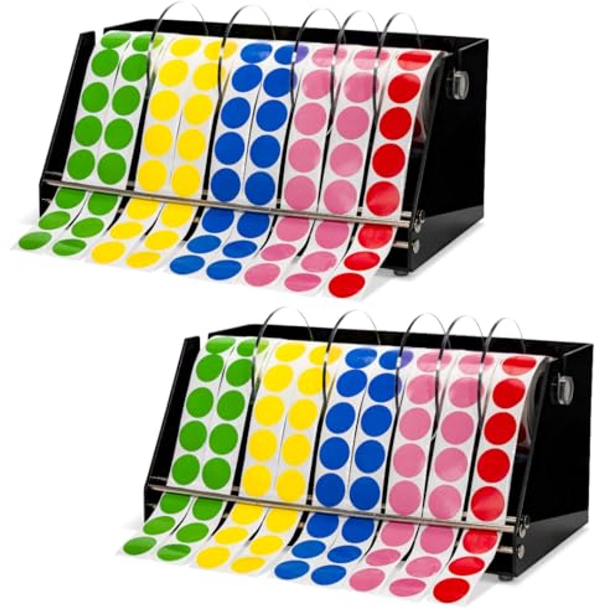 Multifunctionele etikettendispenser voor stickeretiketten - 30 cm x 17 cm x 14 cm