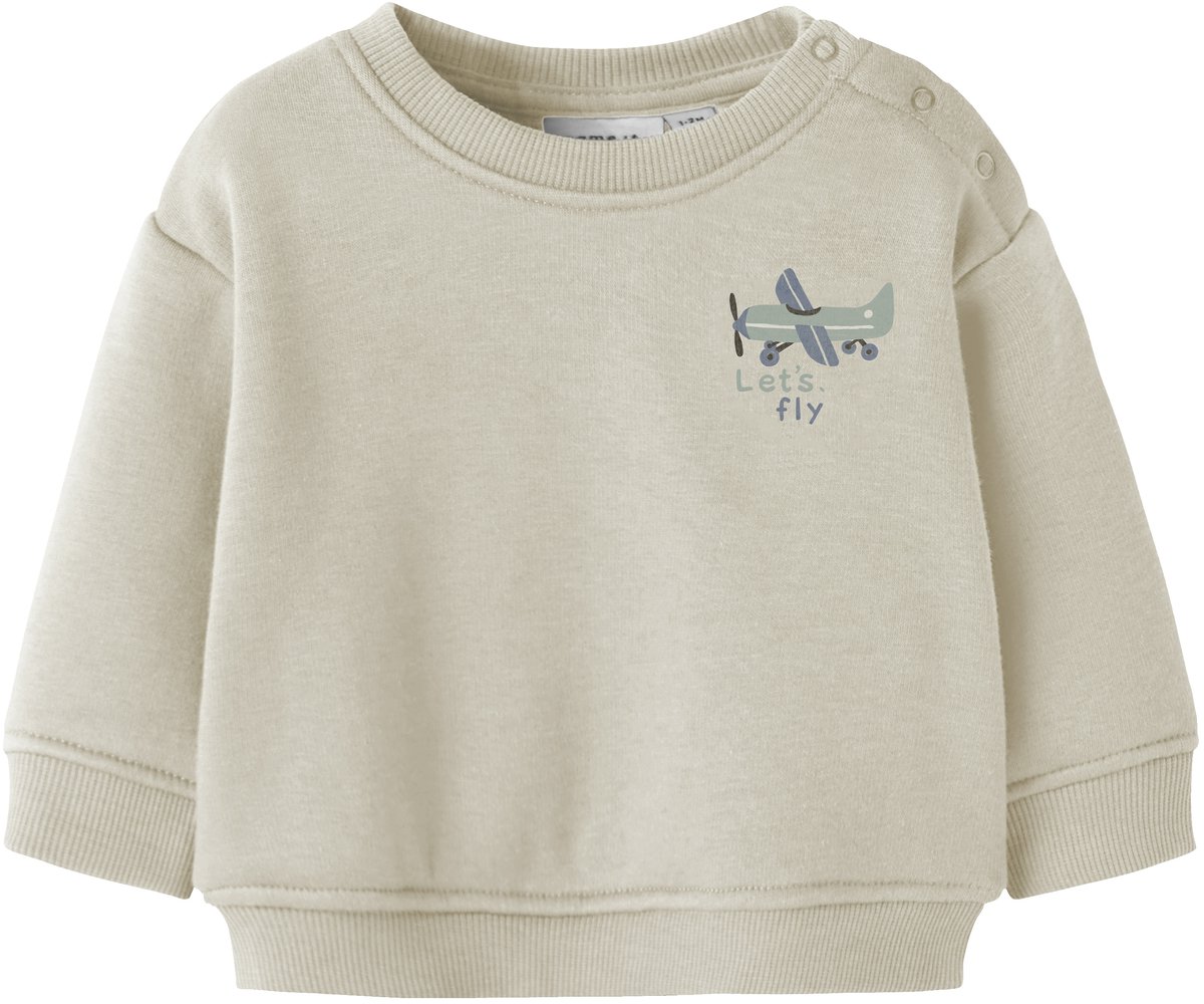 NAME IT - NBMPOREGON LS SWEAT BOX BRU - Baby - Vesten