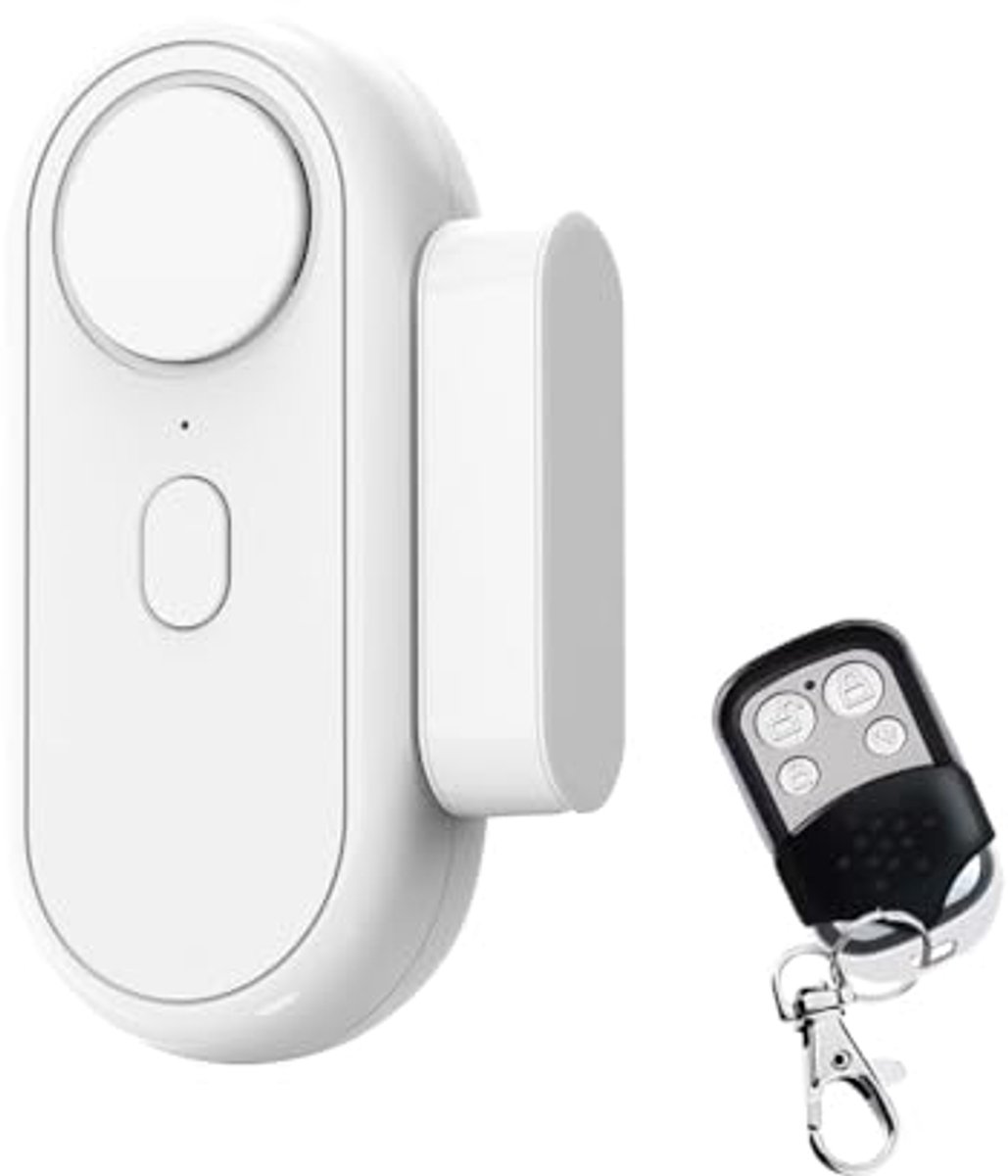 Draadloos 2-in-1 Trillingsdetector en Deursensor Alarm met Afstandsbediening - Instelbare Gevoeligheid en Volume tot 120dB