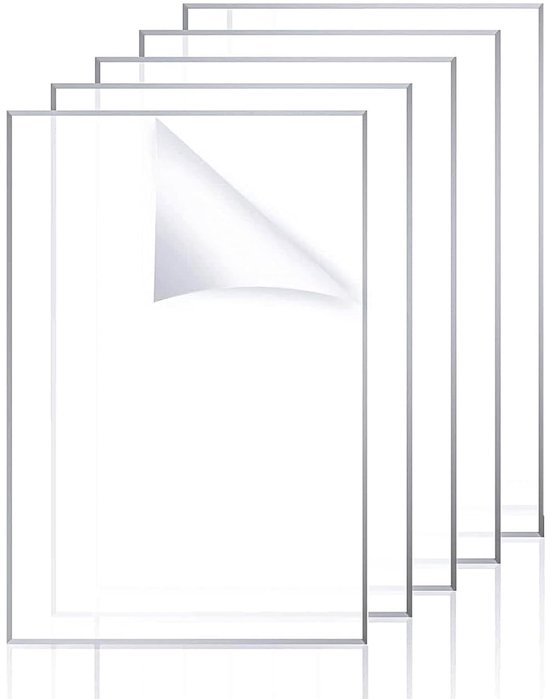 Garneck 5 stuks tafeltennis batjes beschermfolie dikke transparante plakfolie voor optimale professionele beschermfolies voor tafeltennisaccessoires