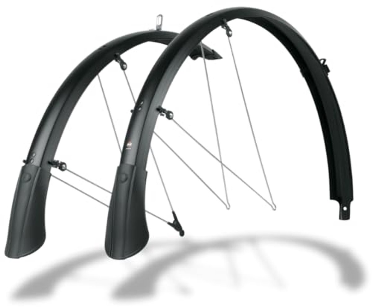 Fiets Spatbordenset 28 inch - Matte Zwarte Bescherming voor Trekking-, Reis- en Crossfietsen