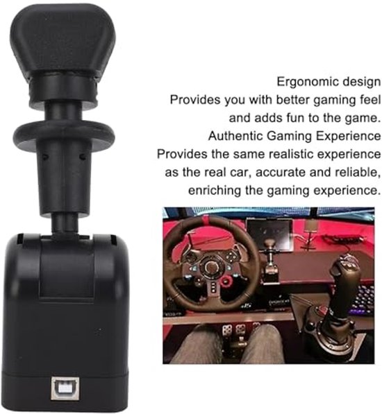 USB Handrem voor Gaming PC - Intuïtieve Parkeerrem met Vergrote Knop | bol