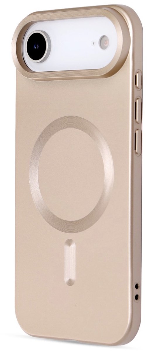 AziLine Magnetische Premium Goud Hoes voor iPhone Air – Stijlvolle Bescherming Painted Magsafe iPhone Air 17 Backcover Case