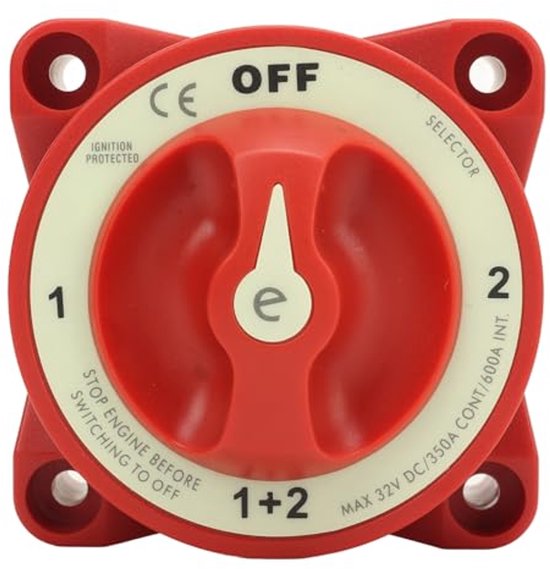 9001E 11001 9002E E Series Battery Switch 3 Buttons Red Power Battery ...