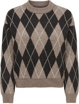 JDY - JDYBIANKA L/S ARGYLE PULLOVER KNT NOOS Dames Trui