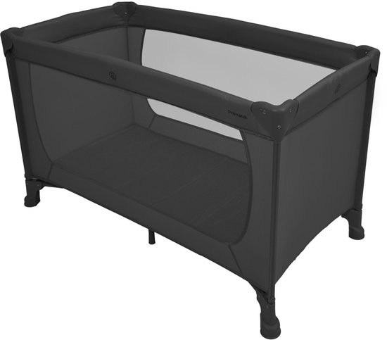 Prénatal campingbed Evi - Inklapbaar reisbedje - Voor kindjes van 0-3 jaar - Inclusief draagtas - Zwart van Merkloos — afbeelding 2