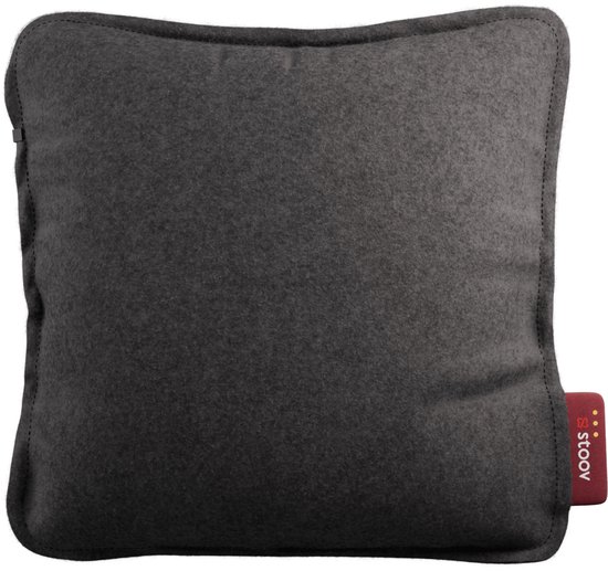 Stoov Warmtekussen | Ploov³ Grey | Duurzaam & Draadloos | Infrarood warmtekussen | 45x45 cm | Base 24Wh batterij