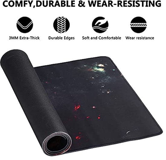 Gaming muismat - Antislip en wasbaar - Geschikt voor kantoor en thuis 900 x 400 mm — afbeelding 3
