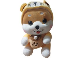 Kawaii Shiba Inu - Knuffel 25 cm - Bubble Thee Geel